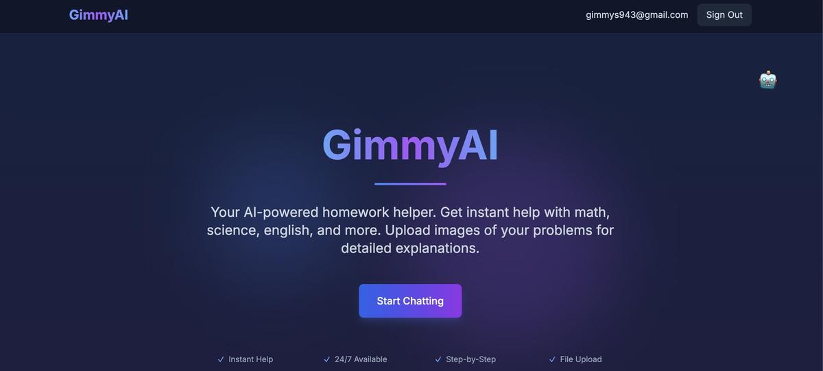 GimmyAI project screenshot